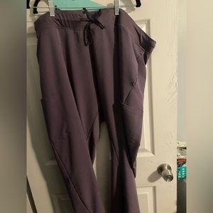 Mandala 3X purple scrub pants